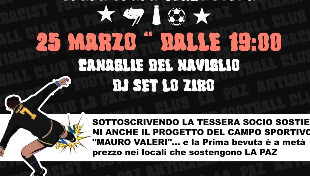 Campagna tesseramenti ASD La Paz 2022-2023