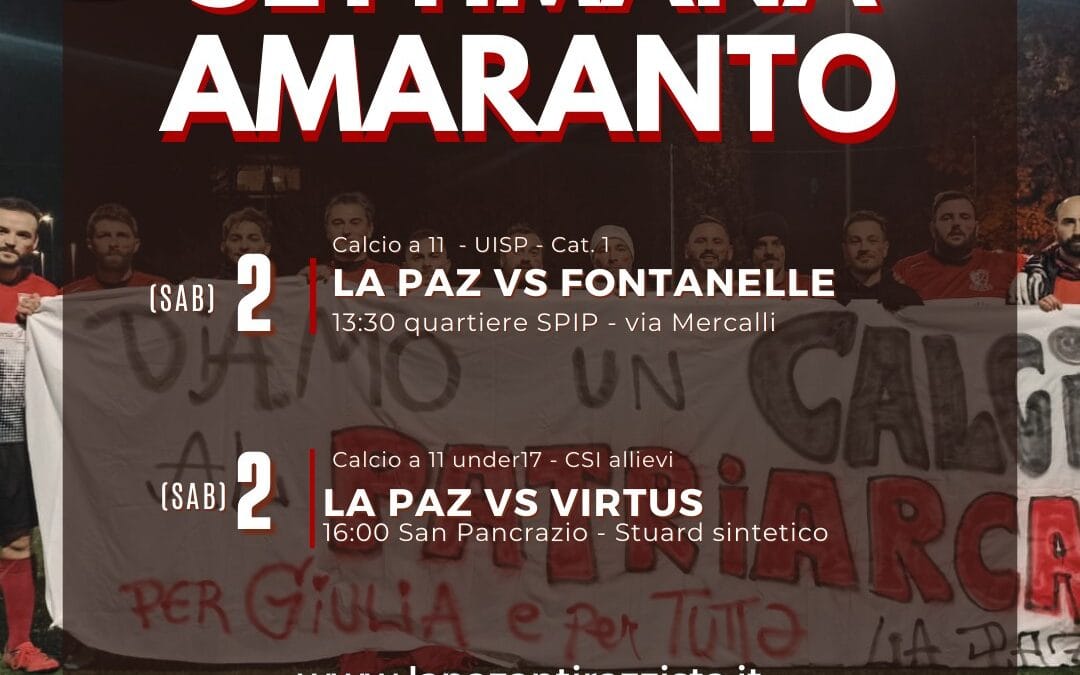 Settimana amaranto